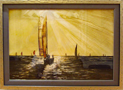 The Evening Sail I Framed Giclee