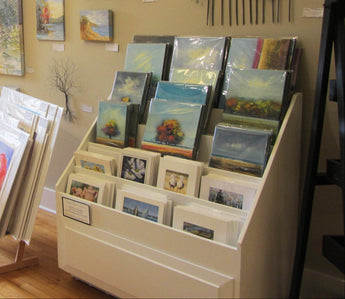 Tiered Wood 2D Display Cabinet