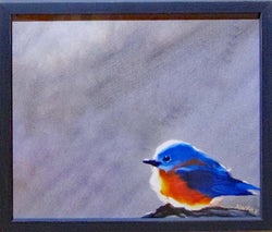Blue Bird Rustic Framed Marker Board