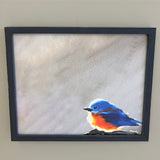 Blue Bird Rustic Framed Marker Board