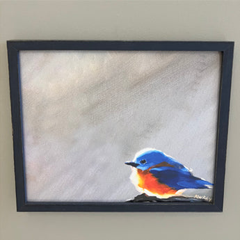 Blue Bird Rustic Framed Marker Board