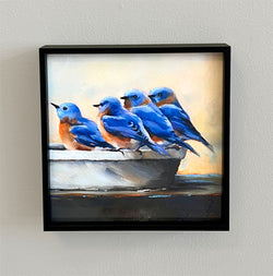 Blue Bird Quartet Framed Giclee