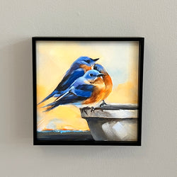 Blue Bird Trio Framed Giclee