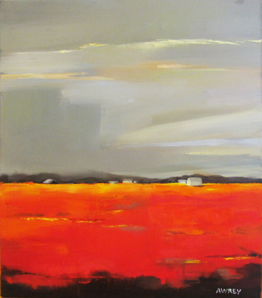 Crimson Field Oil Painting