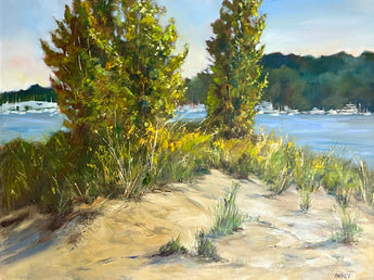 Down Along the Channel Oil Painting
