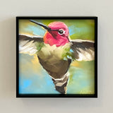 Humming Green Framed Giclee