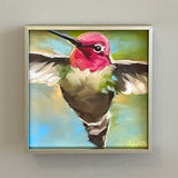 Humming Green Framed Giclee