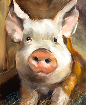Little Piglet oil painting