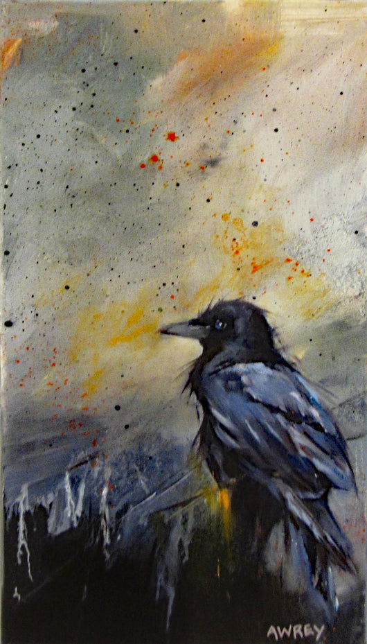 Perched Oil Painting