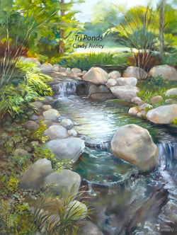 Tri Ponds oil painting