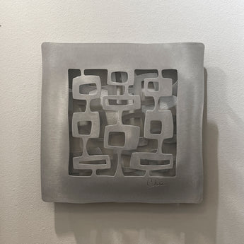 Mod Squares Double Layer Open Back Wall Sculpture