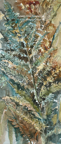 Autumn Ferns Swaying Left Giclee