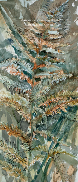 Autumn Ferns Swaying Right Giclee