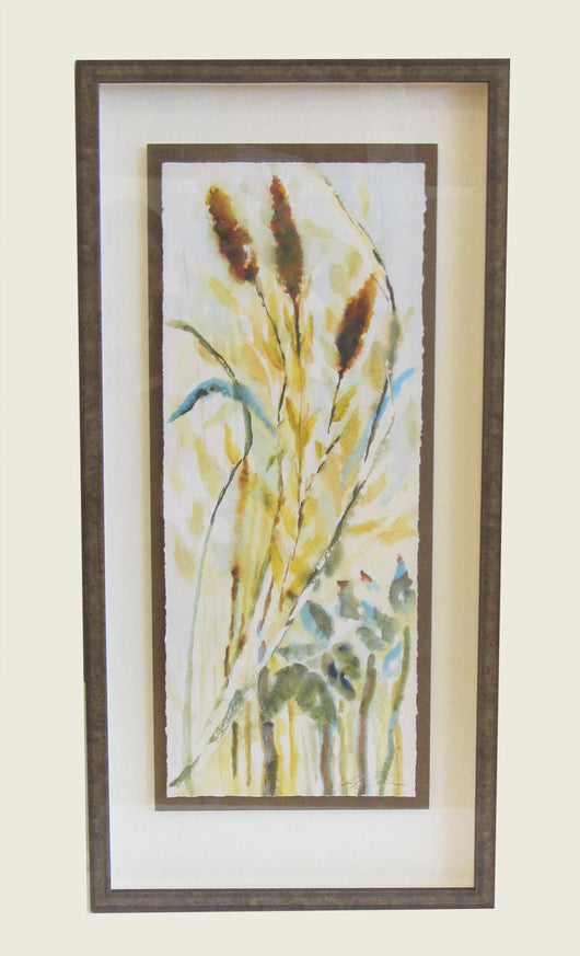 Cat Tails and Grasses Framed Giclee