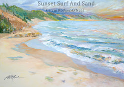 Sunset Surf and Sand Giclee