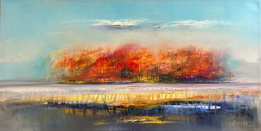 Autumn Reflections oil painting