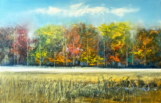 Forest View oil painting