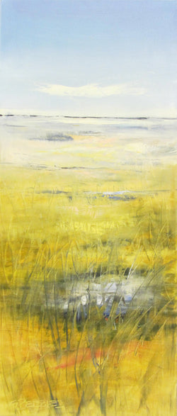 Lake Summer Beach Grass II oil painting