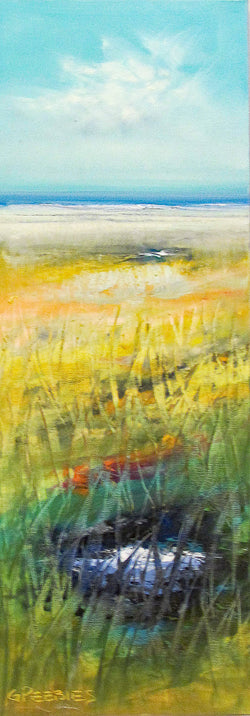 Morning Dune Grass oil painting