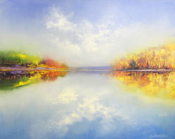 Sky Reflection oil painting