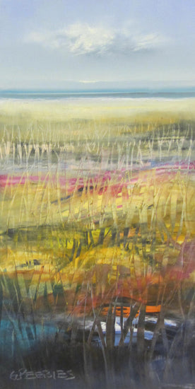 Sunshine on Beach Grass oil painting
