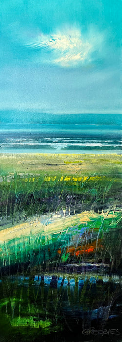 Vertical Beach View IV Oil Painting