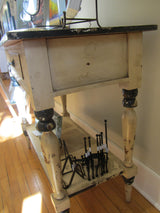 Rustic two tier table kitchen island or bar