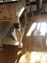 Rustic two tier table kitchen island or bar