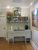 Painted handmade hostess cabinet