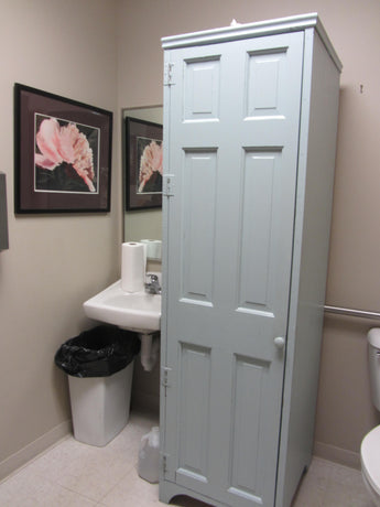 Painted handmade hostess cabinet