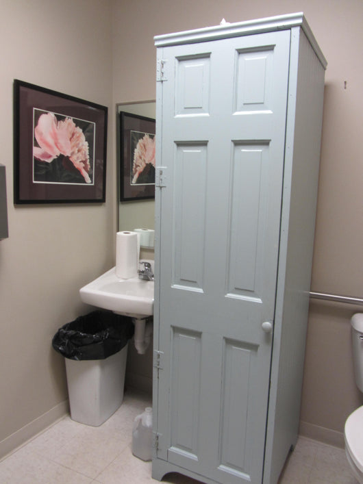 Painted handmade hostess cabinet