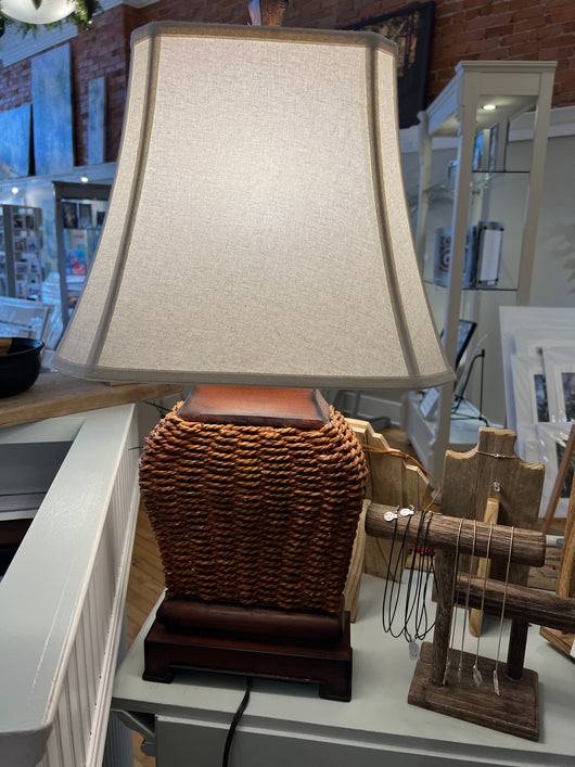Wicker Base Lamp (Uttermost)