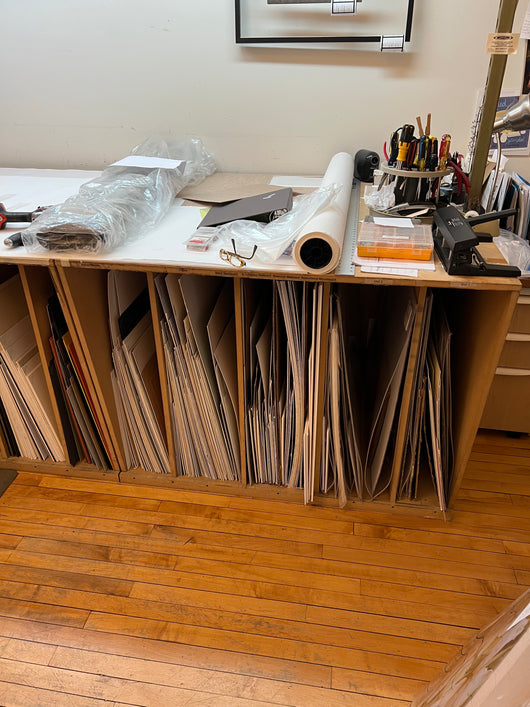 Two Workbenches each 4'Wide With Slotted Under Storage