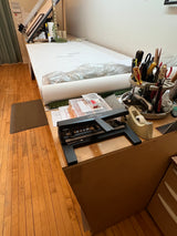 Two Workbenches each 4'Wide With Slotted Under Storage