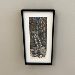 Blue Chairs Framed Giclee