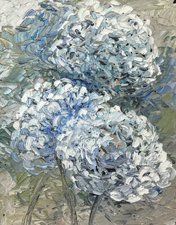 Cool Blue Oil Painting