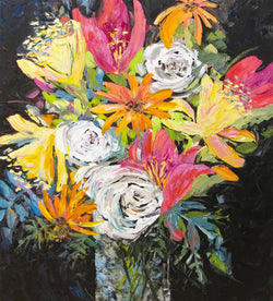 Flower Power Oil Painting