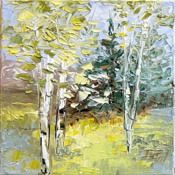 Gazillion Greens oil painting