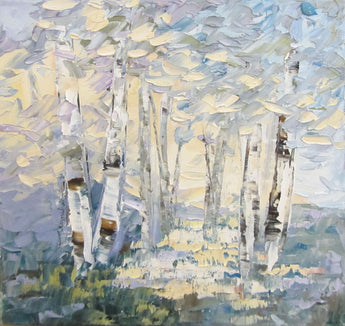Gazillion Shades of Blue Oil Painting