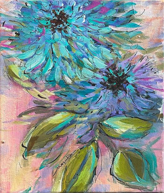 Kindness Grows Here oil painting