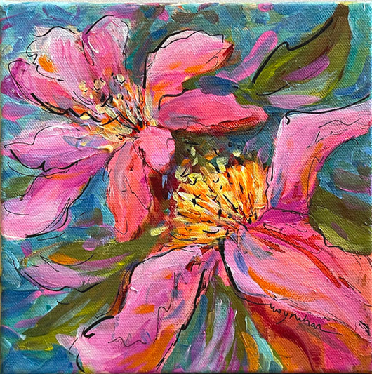 Kindred Blooms oil painting