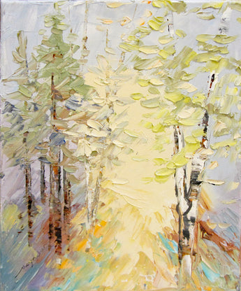 Moving Forward Oil Painting