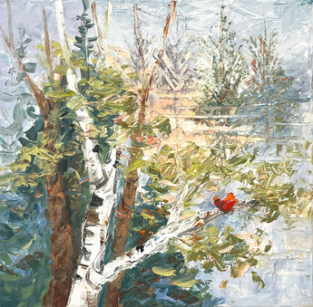 Sweet Song in Treetops oil painting
