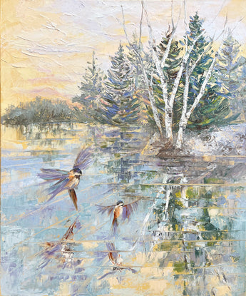 Trust the Journey oil painting
