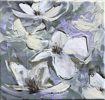 Where Petals Drift oil painting