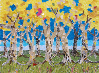 Sycamore Waltz Watercolor Collage