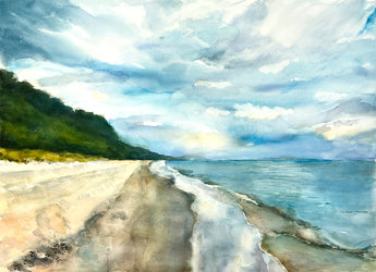 Beside the Still Waters watercolor painting