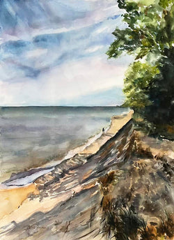 Seeking Solitude Watercolor Painting