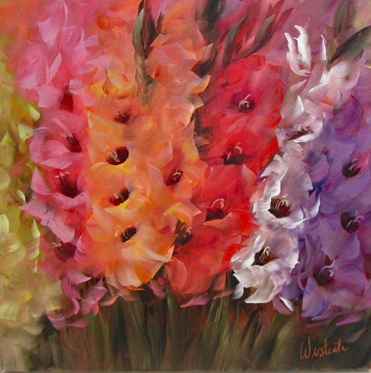 Gladiolus Oil Painting