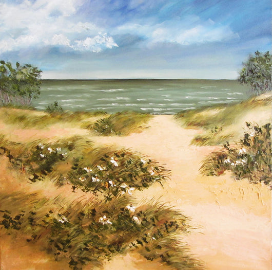 Growing in the Dunes Oil Painting